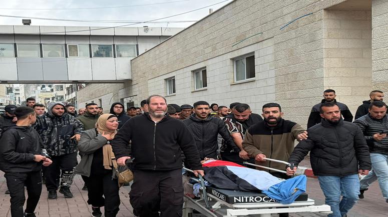 استشهاد الشاب سفيان ابو ليل في مخيم قلنديا شمال القدس