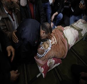 وداع وتشييع جثمان الشهيد زياد أبو داوود (55 عاما) في مدينة الخليل