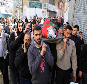 تشييع جثمان الشهيد الطفل آدم دهمان من مخيم الدهيشة  ببيت لحم