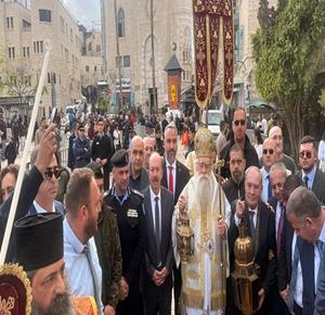 الكنائس المسيحية الشرقية في بيت لحم تحتفل بسبت النور