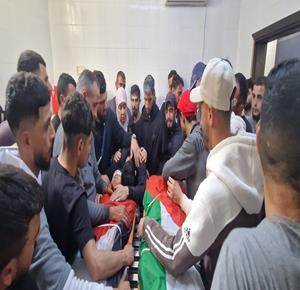 وداع الشهيدين أوس حمدي النعسان وجهاد أبو نعيم، اللذين استشهدا في هجوم للمستعمرين على مدرسة في المغير