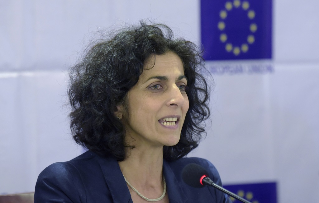 رئيسة لجنة حقوق الإنسان في البرلمان الأوروبي ماريا آرينا (أرشيف أ ف ب)