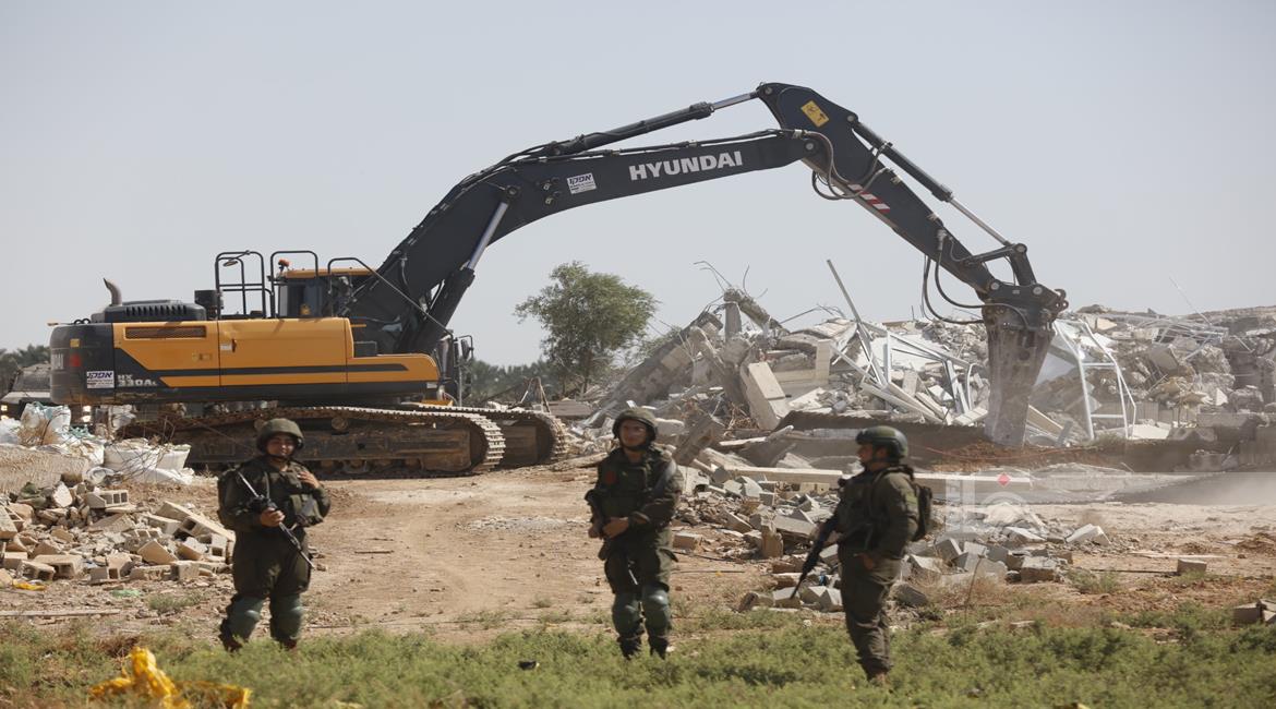 من هدم المنازل في أريحا/ تصوير: سليمان أبو سرور