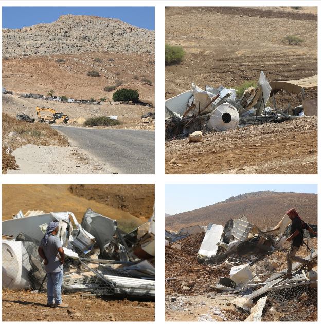 جانب من الهدم. (تصوير إسراء غوراني/وفا)