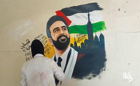 أسيل ترسم وجع غزة وتحيّي داعمي فلسطين